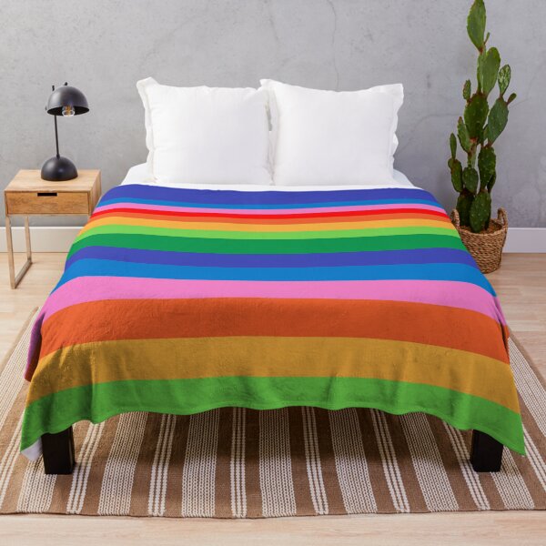 Item preview, 65 MCMLXV Rainbow Color Block Stripe Pattern designed and sold by 65 MCMLXV.