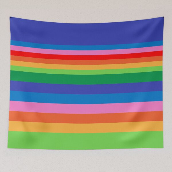 Item preview, 65 MCMLXV Rainbow Color Block Stripe Pattern designed and sold by 65 MCMLXV.