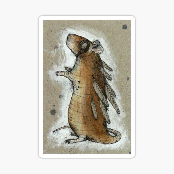 Feathered Rat Sticker