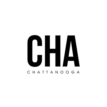 CHA Chattanooga Airport Code Sticker