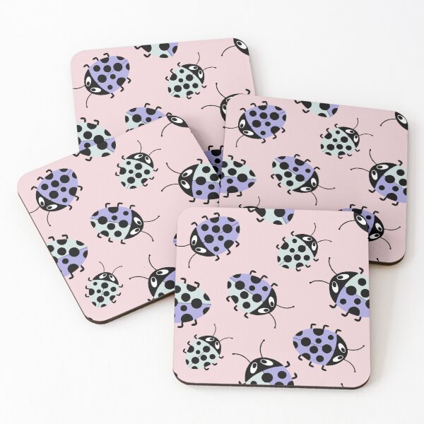 Item preview, Mariquitas pastel en rosa y malva designed and sold by FrancesPoff.