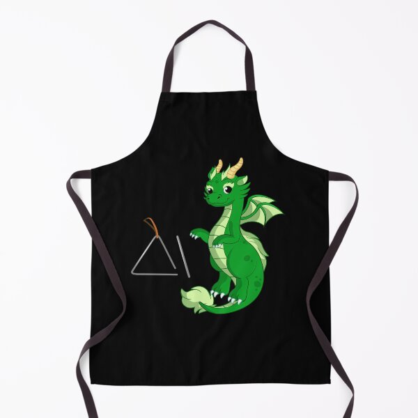 Item preview, Dragon Playing Triangle ,Funny Good Dragon Triangle Lovers Green Design designed and sold by pedrored369.