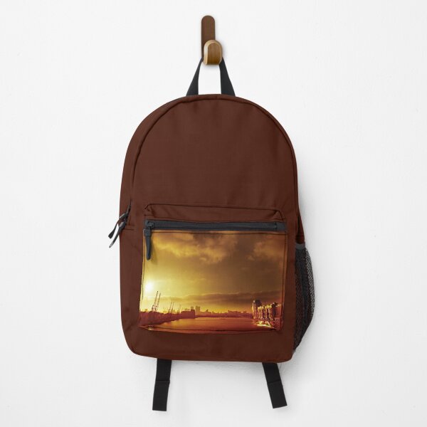Item preview, 'City Gold' - sunset over London's Royal Victoria Dock designed and sold by sleepingdogprod.
