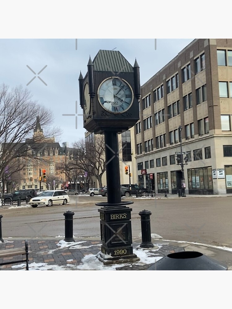 "The Birks Clock Saskatoon " Sticker by ZandriaK Redbubble