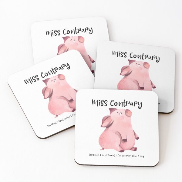 Item preview, Fun Puns: Miss Contrary Piggy  designed and sold by Kathleen M Bush.