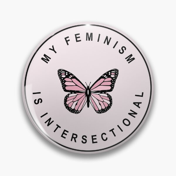 Item preview, My Feminism is Intersectional - Cute Pastel Butterfly designed and sold by voltzandvoices.