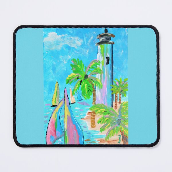 Item preview, Colorful Lighthouse - Original artwork Dody Denman designed and sold by MoxyMermaid.
