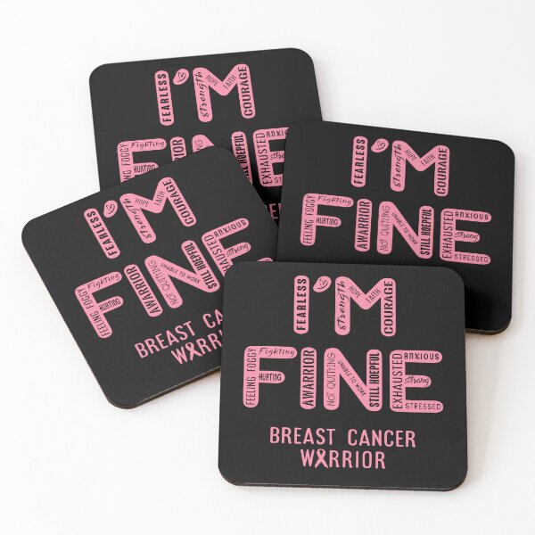 Item preview, Breast Cancer Warrior - I Am FINE, Support Breast Cancer Warrior Support Gifts designed and sold by RidnerStore.