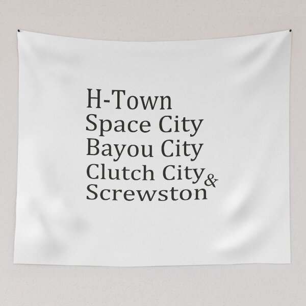 Item preview, Houston Nicknames Texas, H-Town, Space City, Bayou City, Clutch City, and Screwston designed and sold by bahdsgraphic.