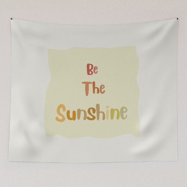 Item preview, Be the sunshine, inspirational lifequote, (spring colour palette, color palete) designed and sold by Sanaura.