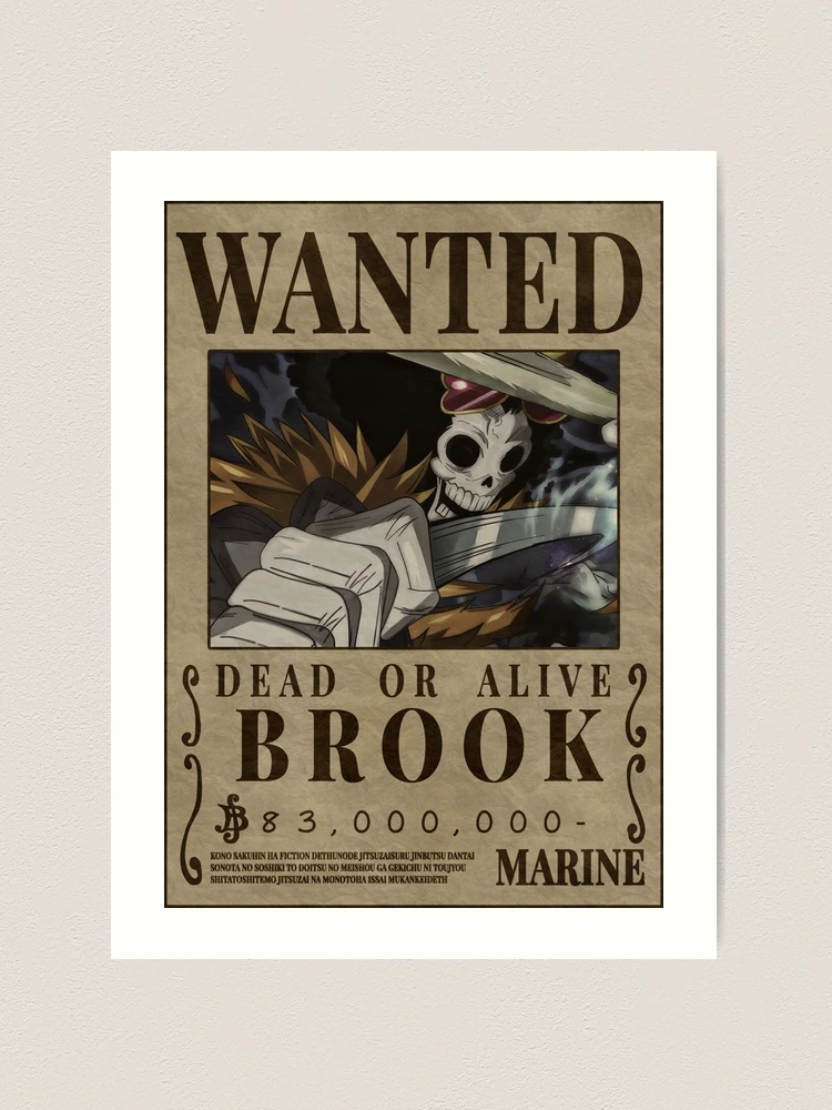 One Piece Brook  Poster for Sale by Thebestindesign