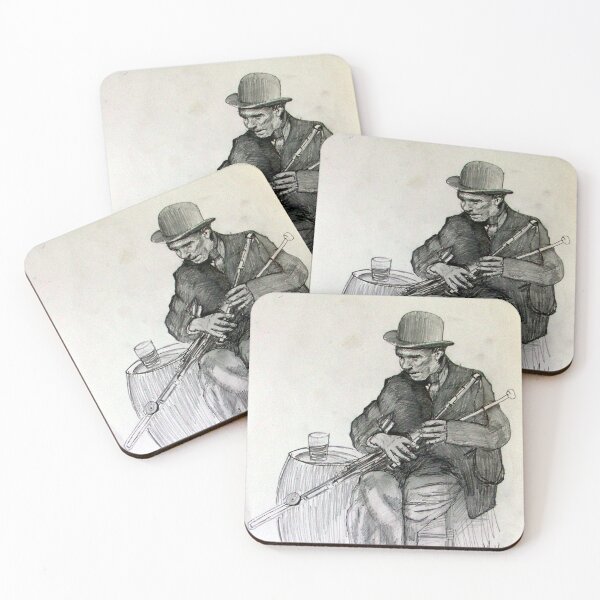 Item preview, Uilleann Piper Playing Traditional Irish Pipes | Folk Music | Píobaí Uilleann |  designed and sold by BuyIrishArt.