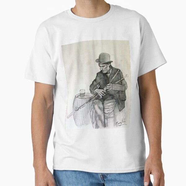 Vista previa del artículo con la obra «Uilleann Piper tocando la gaita irlandesa tradicional | Música folclórica | Piobaí Uilleann |», diseñado y vendido por BuyIrishArt.
