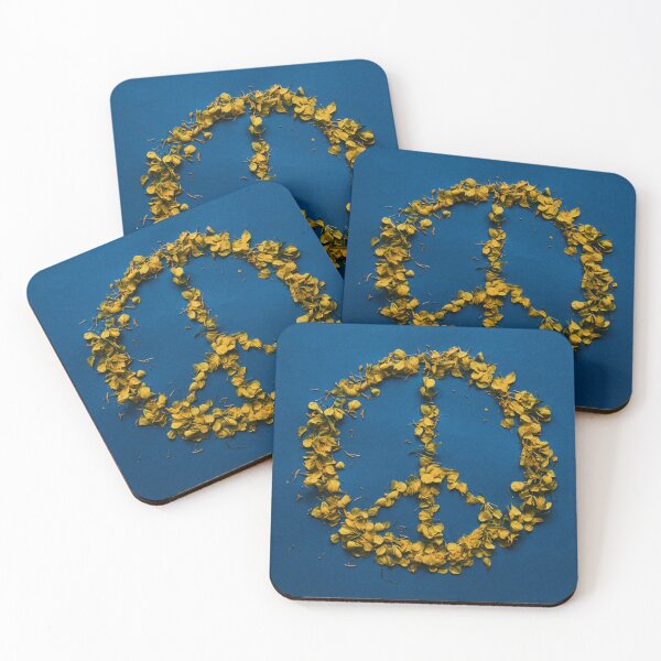 Item preview, beautiful peace sign from leaves designed and sold by KIRSHOP.