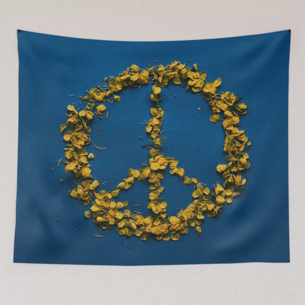Item preview, beautiful peace sign from leaves designed and sold by KIRSHOP.
