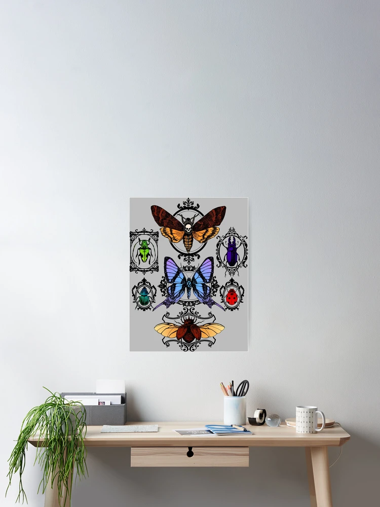 Thumbnail 2 of 3, Poster, Gothic Insect Collection designed and sold by RavenWake.