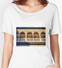 Arched portico in Sevilla, Spain with decorative elements Women's Relaxed Fit T-Shirt