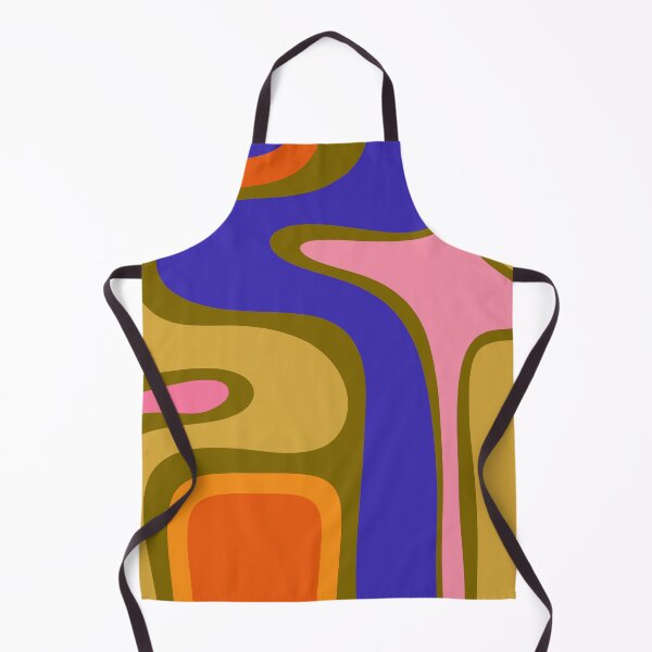Item preview, Copacetic Retro Abstract Blue Pink Olive Orange designed and sold by kierkegaard.