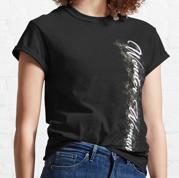 Wonder Woman Outline Frauen Power black Classic T-Shirt