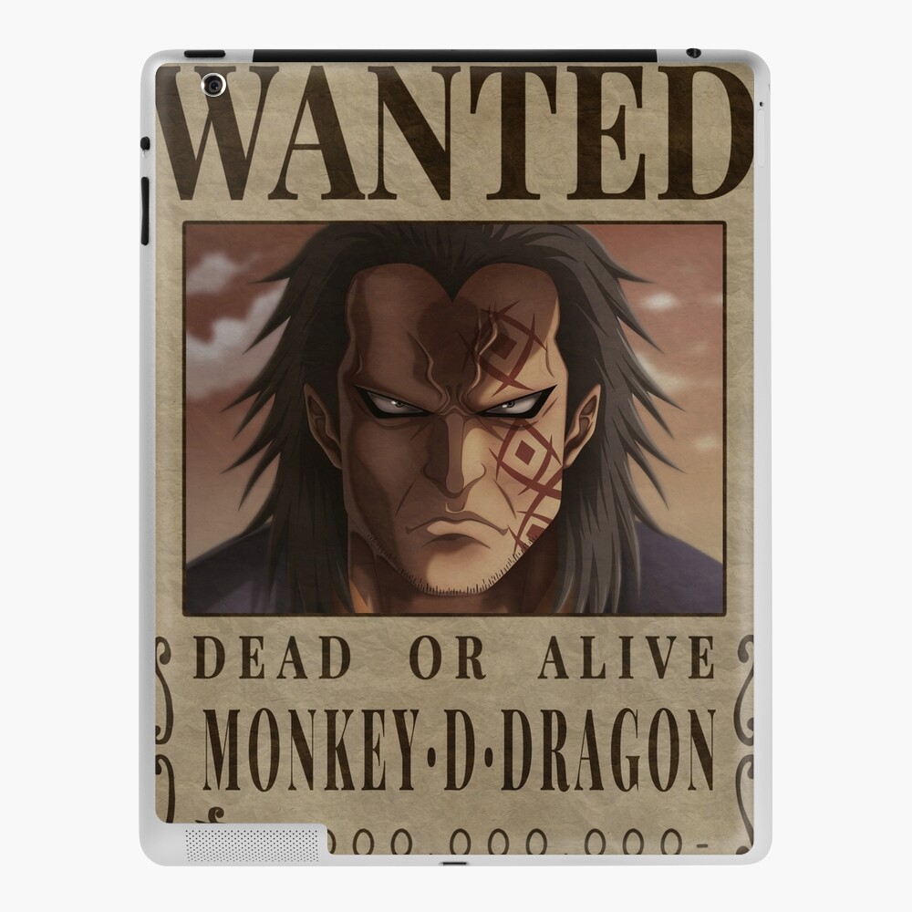 Monkey D Dragon Wanted Poster One Piece iPad Case & Skin for Sale