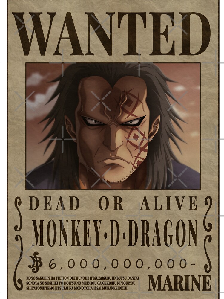 Monkey D Dragon Wanted Poster One Piece Kids T Shirt For Sale By Onepiecewanted Redbubble