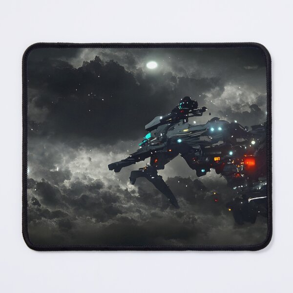 Item preview, Ronin spaceship over the clouds designed and sold by ScarletMagi.