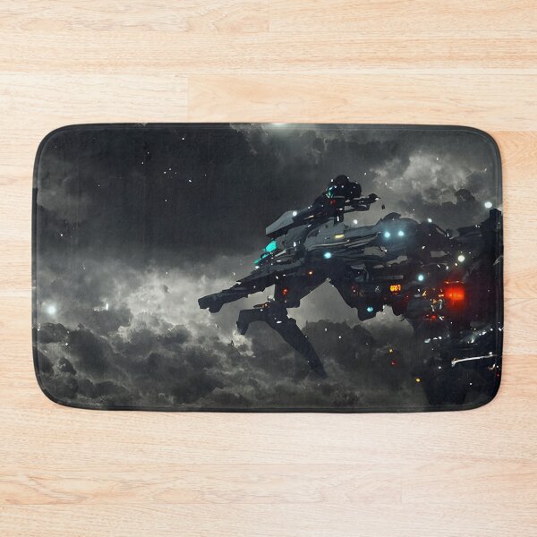 Item preview, Ronin spaceship over the clouds designed and sold by ScarletMagi.