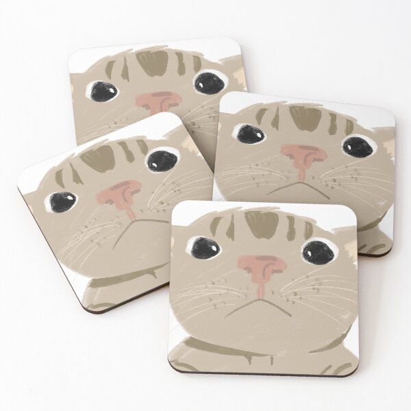 Item preview, Staring Cat Meme Doodle designed and sold by ChaosRat.