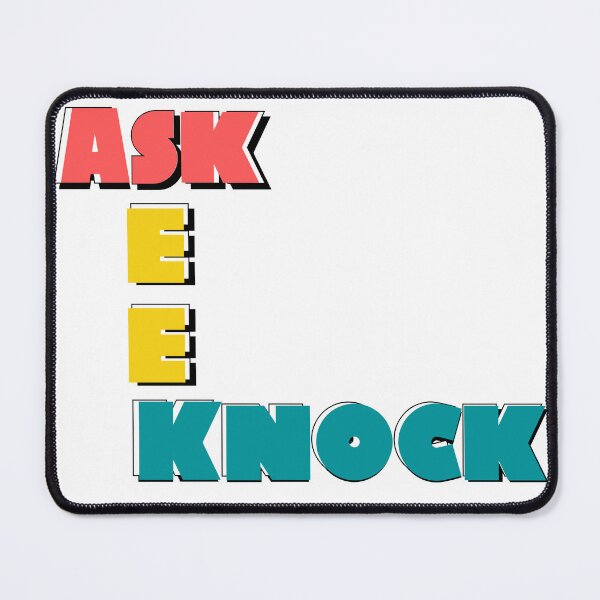 Item preview, Ask Seek Knock Typography designed and sold by happyandbubbly.