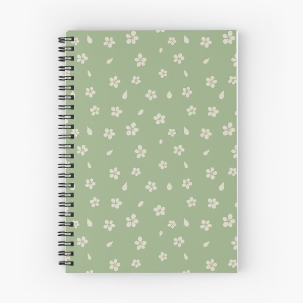 Item preview, Falling cherry blossom on green background designed and sold by RoseMaryWP.