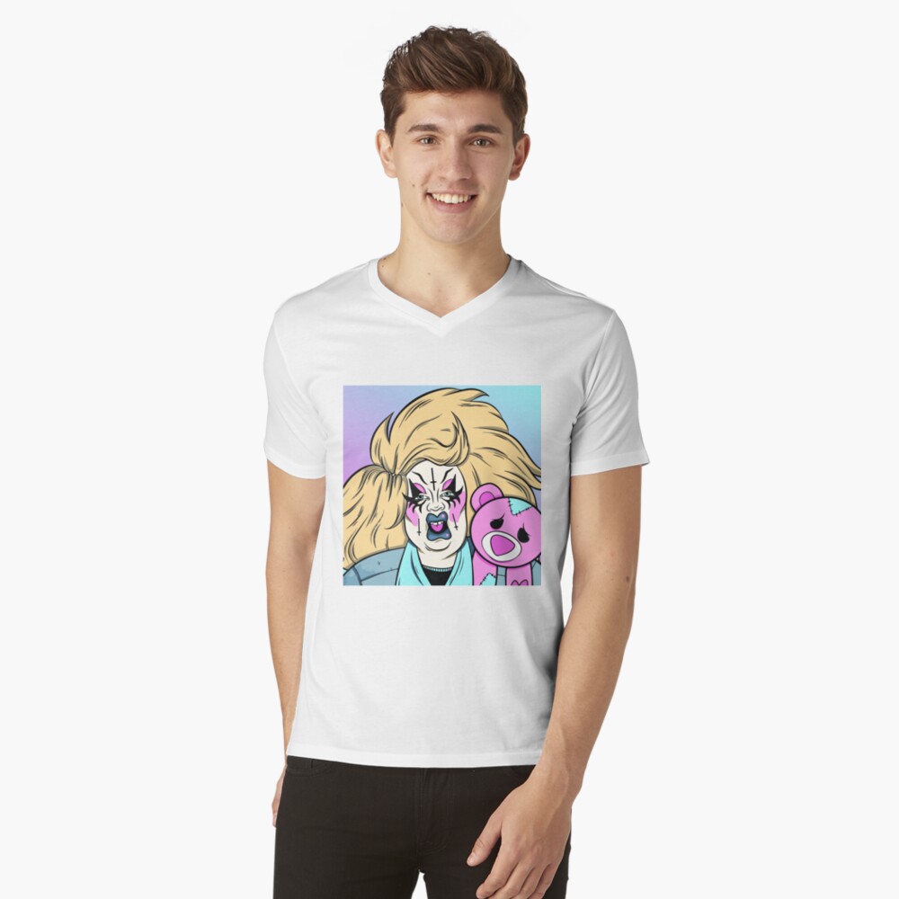 Item preview, V-Neck T-Shirt designed and sold by Karmakhaos.