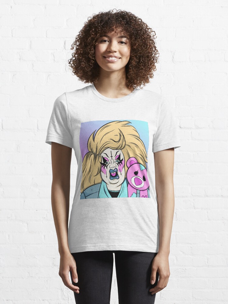 Thumbnail 6 of 7, Essential T-Shirt, Blushing Bear designed and sold by Karma Khaos.