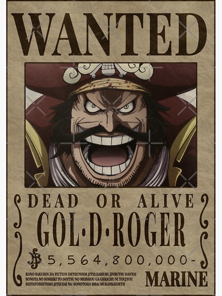 One Piece Posters - Wanted Search Notice Gold Roger OMS0911 - ®One Piece  Merch