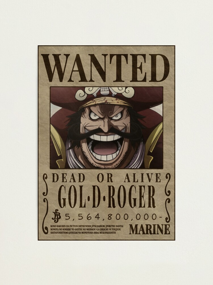 Gol D. Roger - One Piece Wanted #1 - One Piece Posters - (Wanted/Marine)