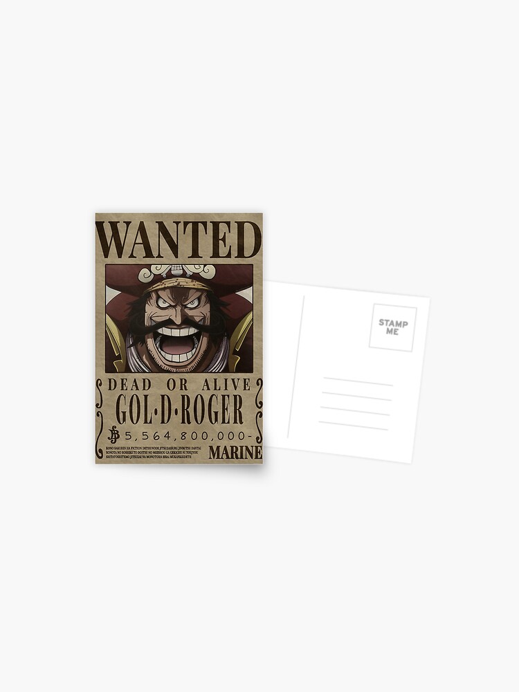 Gol D. Roger One Piece Wanted Poster Pin 