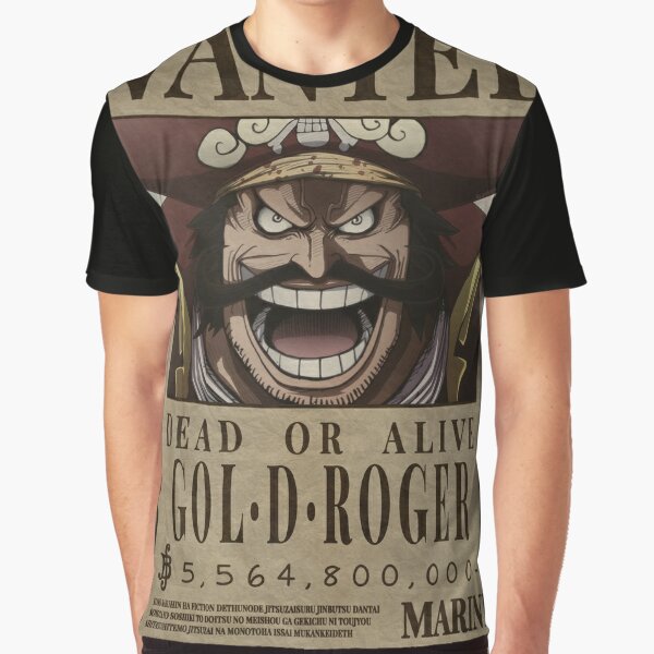 Wanted Guy Gol D Roger One Piece T-Shirt - Torunstyle