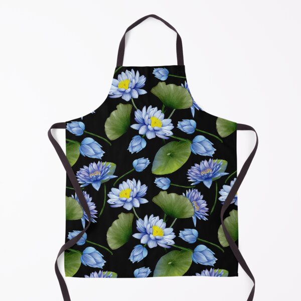 Item preview, Blue Lotus, Nymphaea Caerulea, Water Lily Pattern designed and sold by Orianah.