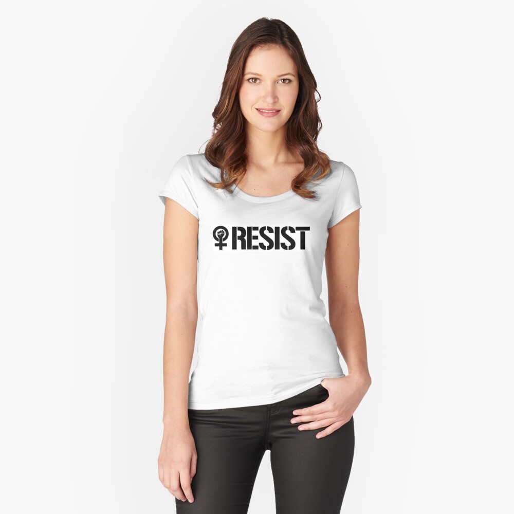Vista previa del artículo con la obra «Camiseta entallada de cuello ancho», diseñado y vendido por partyfarty.