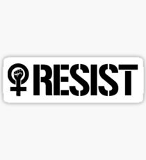Resist Bumper Sticker Sticker