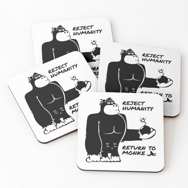 Item preview, meme funny reject humanity return to monkey designed and sold by Armkdesigns.