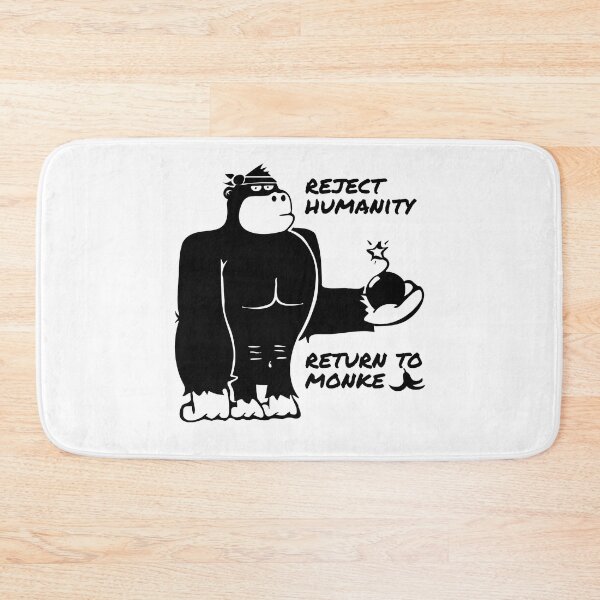 Item preview, meme funny reject humanity return to monkey designed and sold by Armkdesigns.