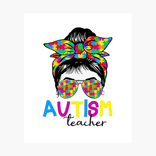 Item preview, Awesome teacher Autism Awareness quote teacher autism cool teacher  designed and sold by VESTITCH.