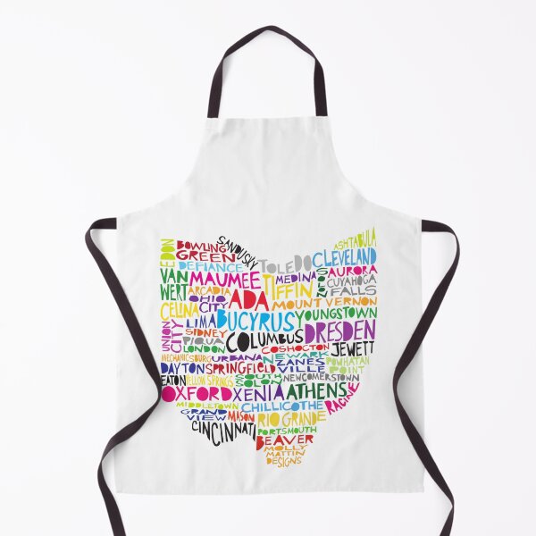 Item preview, Colorful Ohio hand-drawn typography art designed and sold by molly mattin.