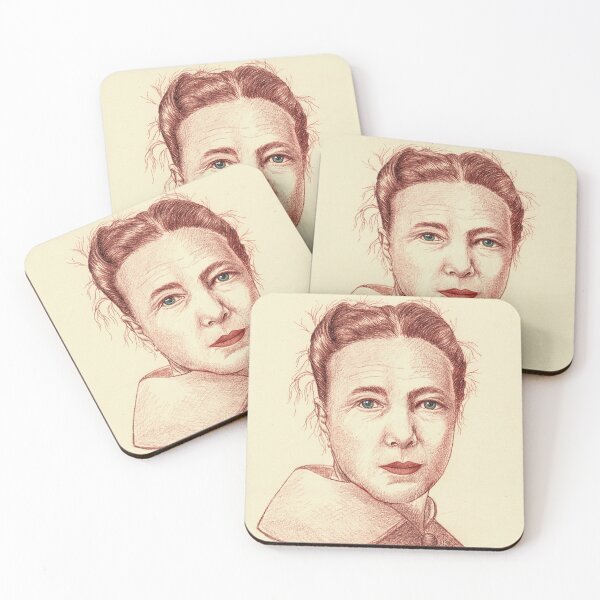 Item preview, Simone de Beauvoir portrait designed and sold by Carolina  Zambrano Enriquez.
