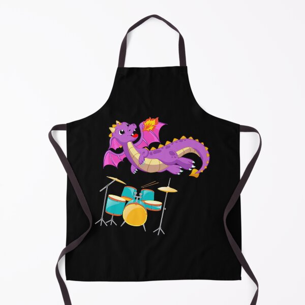 Item preview, Dragon Playing Drums ,Funny Good Dragon Drums Lovers Purple Design designed and sold by pedrored369.