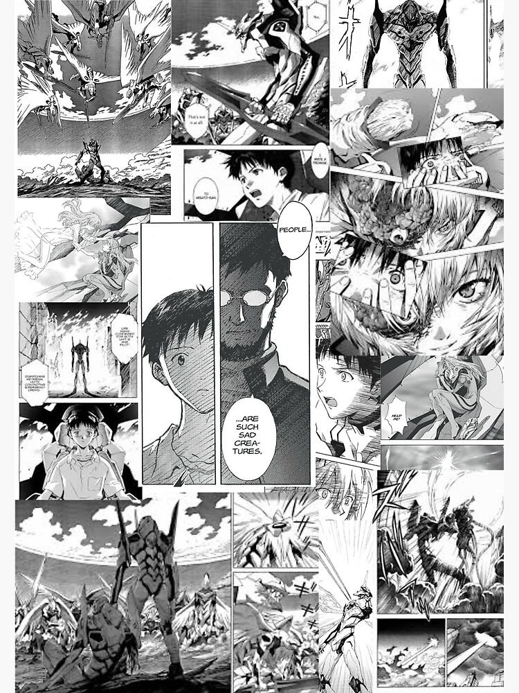 Neon Genesis manga collage Art Print for Sale by mafesodre