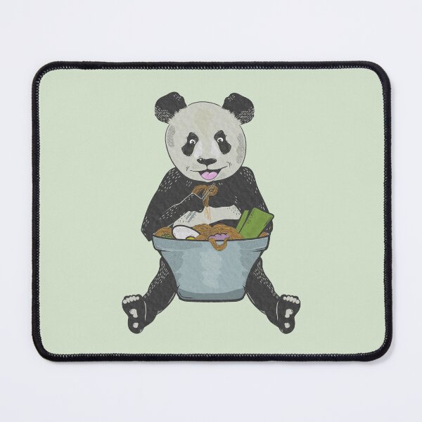 Item preview, Panda Bear Eating Noodle Bowl designed and sold by piedaydesigns.