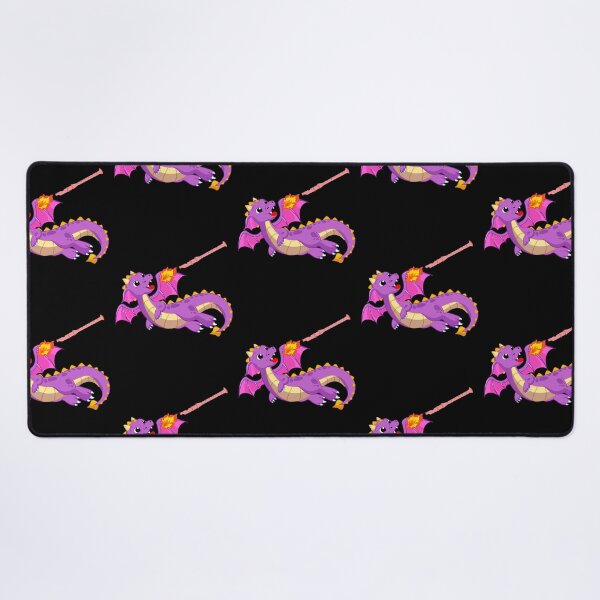 Item preview, Dragon Playing Flute ,Funny Good Dragon Flute Lovers Purple Design designed and sold by pedrored369.