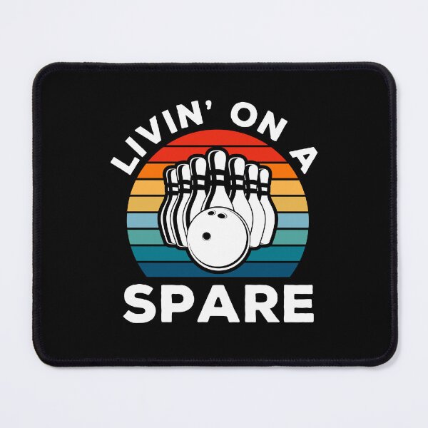 Item preview, Living on a Spare for Men Women, Funny Vintage Bowler & Bowling T-Shirt designed and sold by PrintOfi.