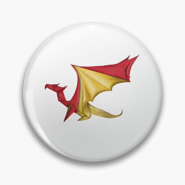 Item preview, Origami dragon, digital painting designed and sold by Meo Design.